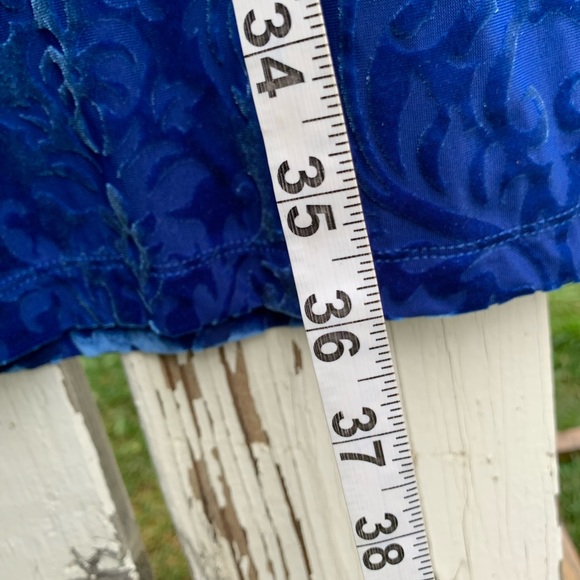 velvet blue dress NEW - Picture 9 of 11